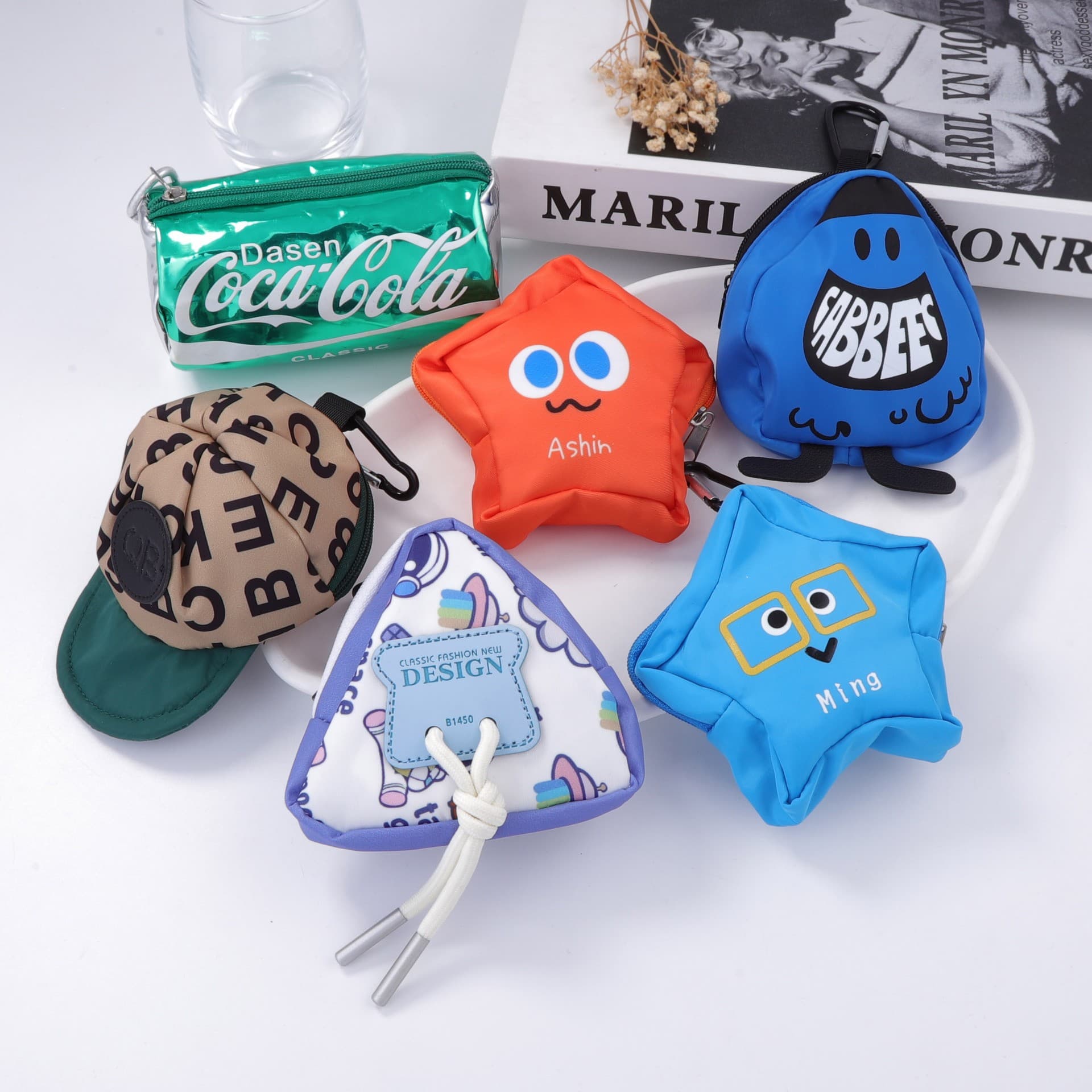Cross-border creative design five-pointed star can hat coin purse mini versatile casual unisex model