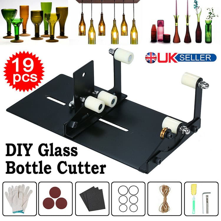 New Square Glass Bottle Cutting Tool Kit DIY Handmade Craft Tools for Home Use Combination Tool Set Wine Bottle Cutter