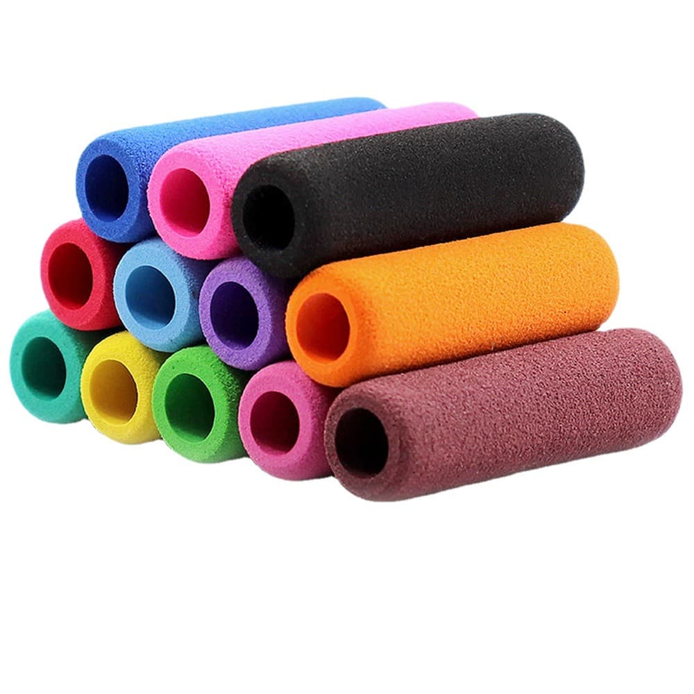 Neutral Pen Grip Sleeves, Sponge Pencil Grips for Students, Soft NBR Sponge Pencil Holders for Writing