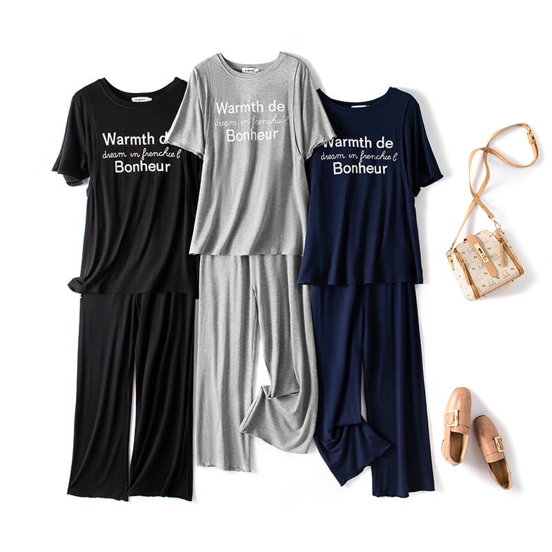 Spring and Summer New Modal Home Confinement Clothing Thin Nursing Postpartum Wear Pregnant Women Autumn Clothing 2109
