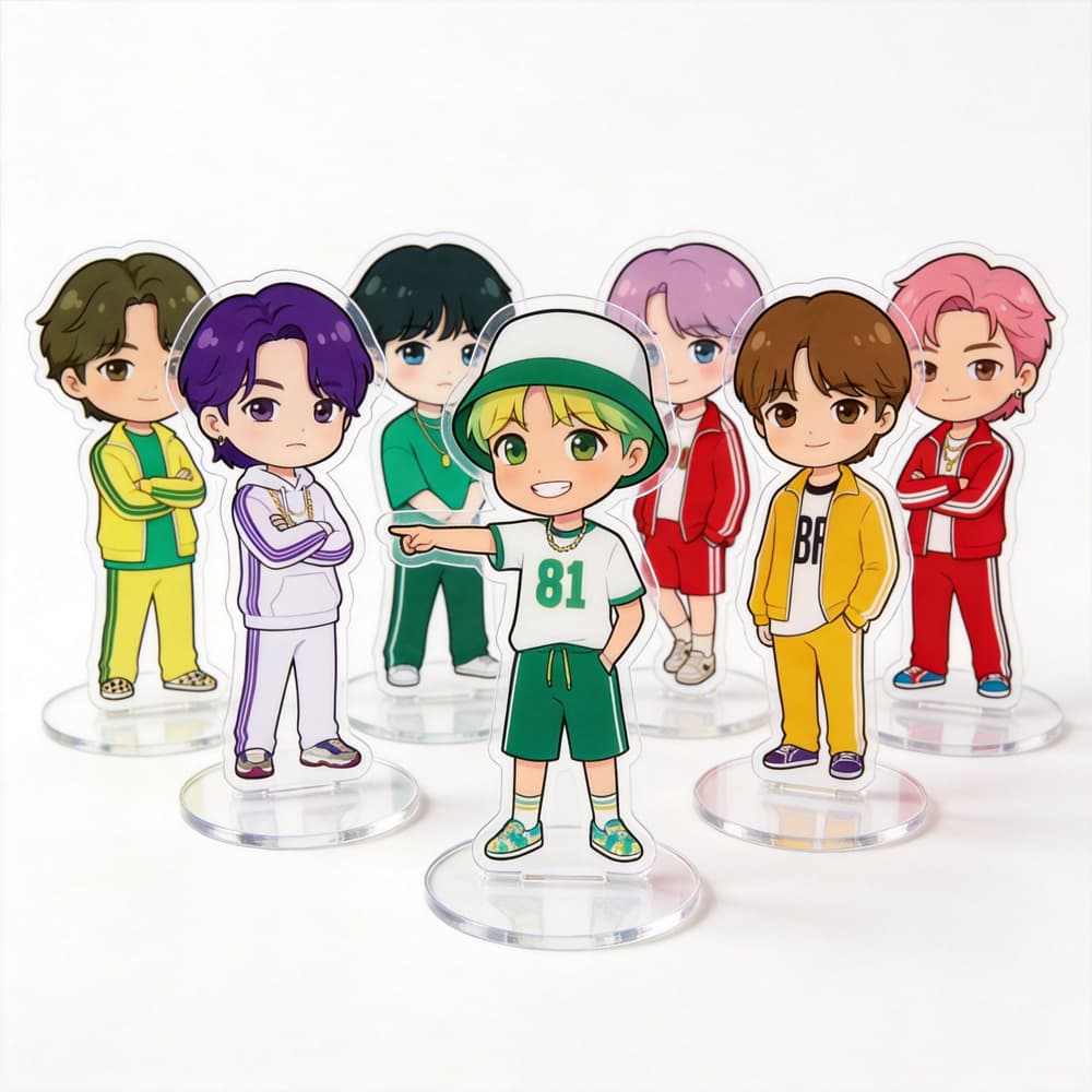 Original BTS JIN Kim Taehyung Jungkook Merchandise 6CM High Acrylic Standee Figurine LP004