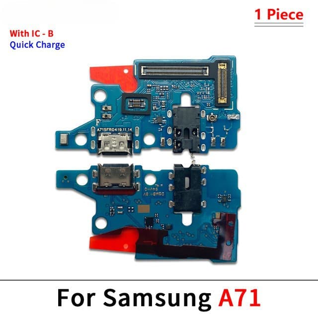 Mainboard Flex Cable USB Charging Port Board for Samsung A71 Charging Port Flex Cable A21S A51 A70 with Fast Charging