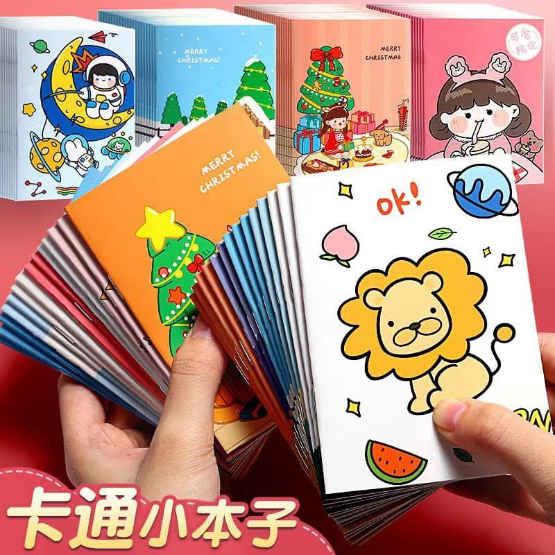 Creative Children's Stationery Prize Learning Supplies Kindergarten Small Gift Notebook Mini Cartoon Notebook Wholesale