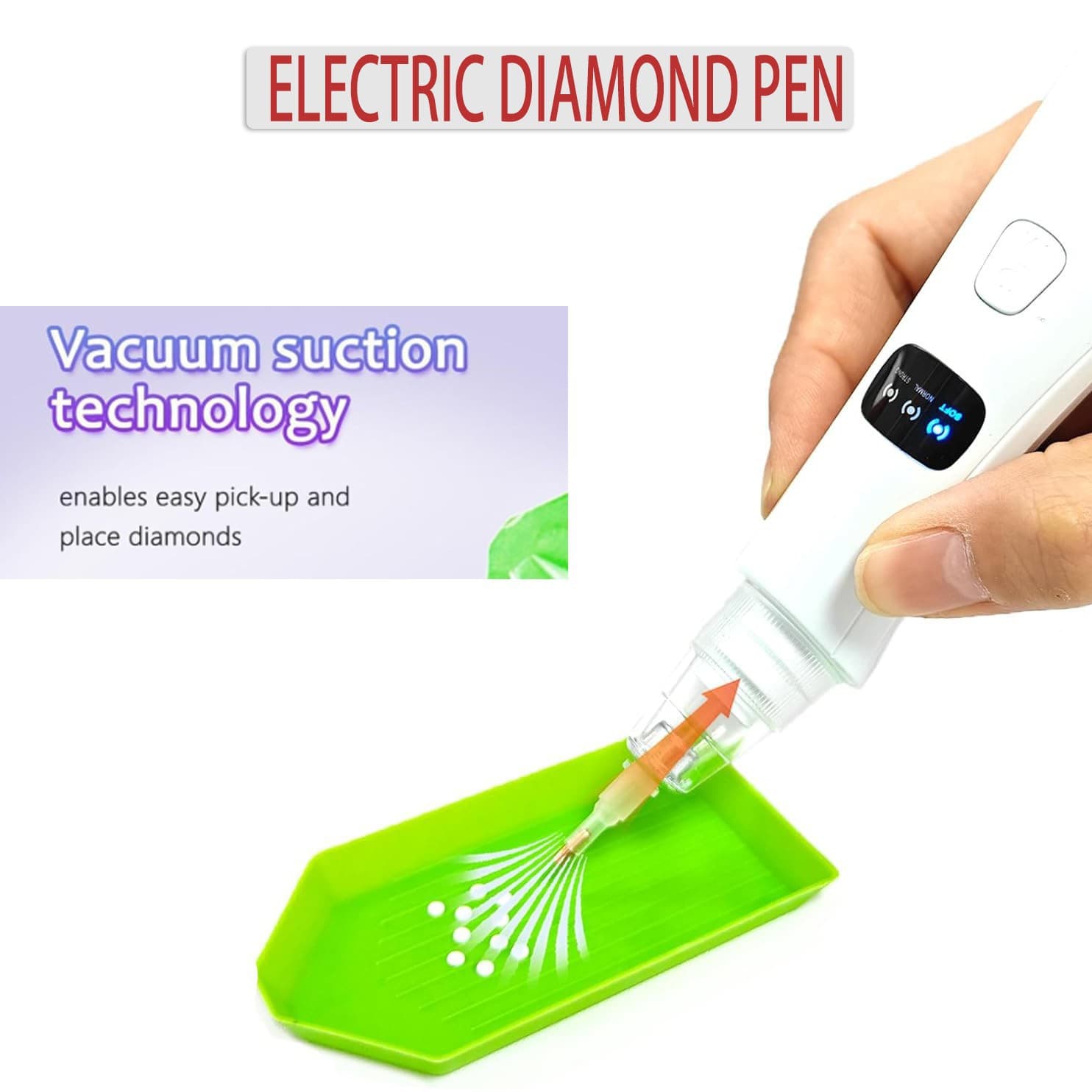 Electric Diamond Brush Pen, Adjustable Diamond Art Pen
