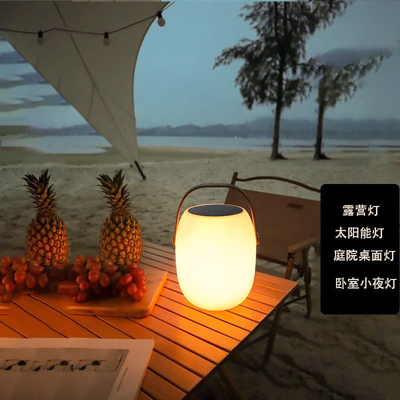 Cross-border e-commerce solar garden ambient light outdoor waterproof garden solar table lamp camping decorative light