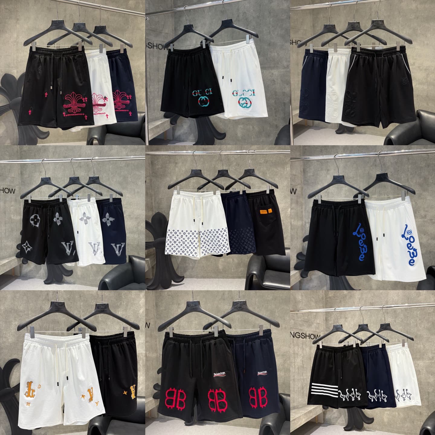 Cross-border High-end LV, G, D, Paris Collection Summer Shorts American Casual Sports Trend