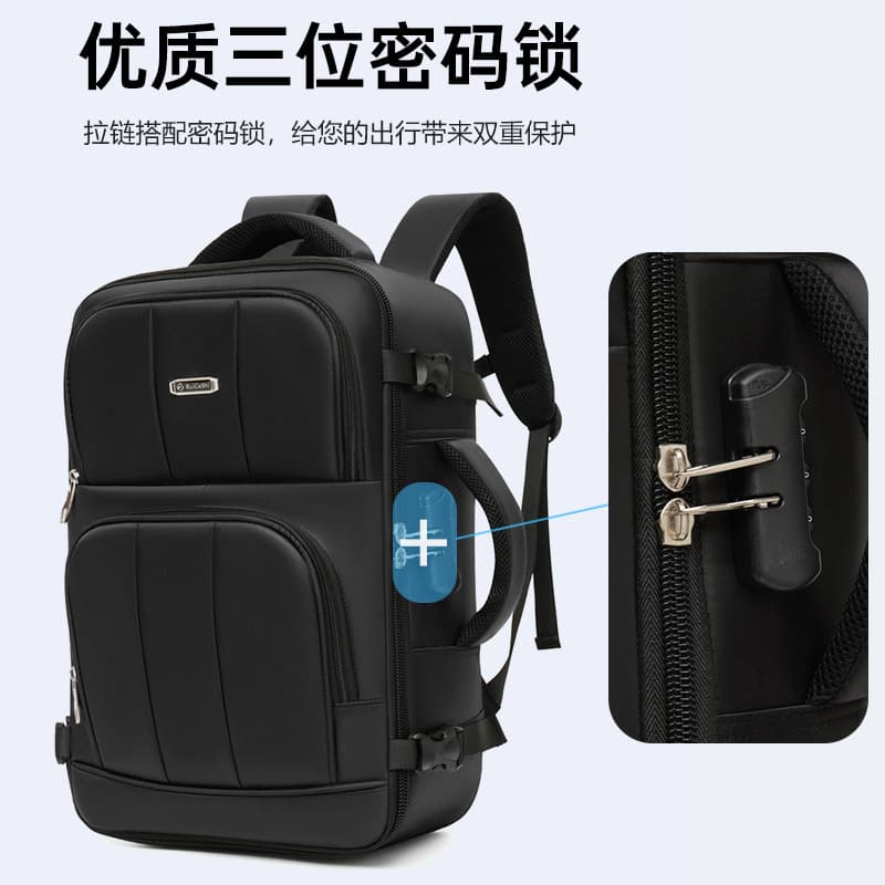 Business Backpack Men's Advanced Sense Waterproof Backpack Large Capacity Travel Commuter Multifunctional Anti-theft Computer Backpack