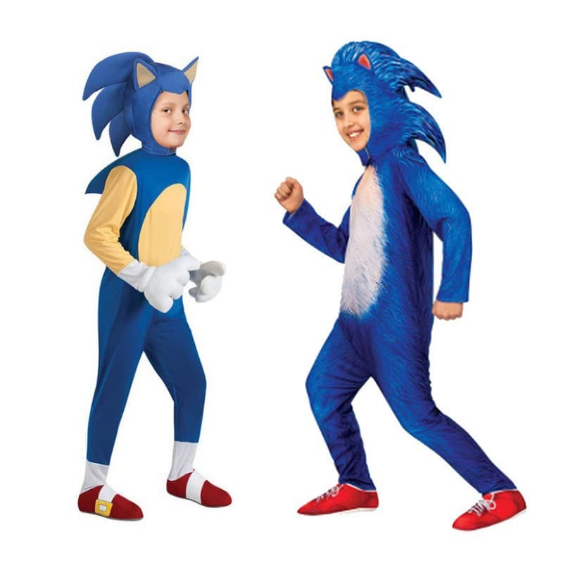 Halloween Sonic Costume for Kids, Sonic the Hedgehog Cartoon Watch, Blue Sonic Role Play