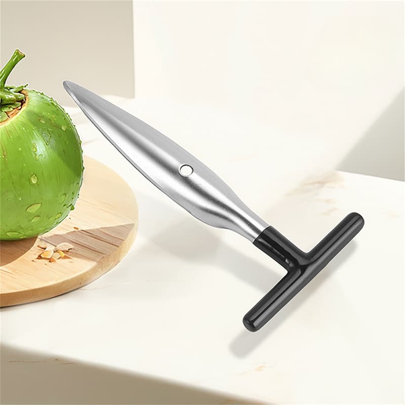 Stainless steel coconut opener, portable coconut meat extractor, coconut hole opener, young coconut shell opener, coconut tool set