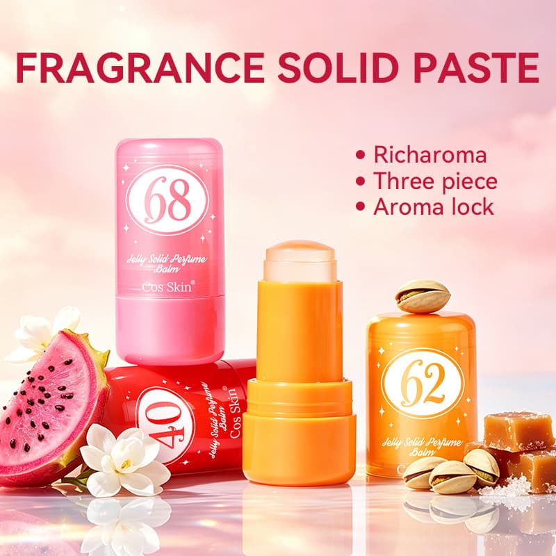 Cross-border CosSkin Jelly Solid Perfume Balm, Fresh Light Scent, Long-lasting Natural Fragrance, Refreshing Non-sticky Portable Balm