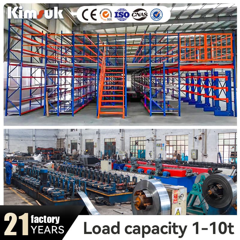 Attic shelves, overseas bestseller heavy attic platform, factory warehouse logistics storage attic shelving