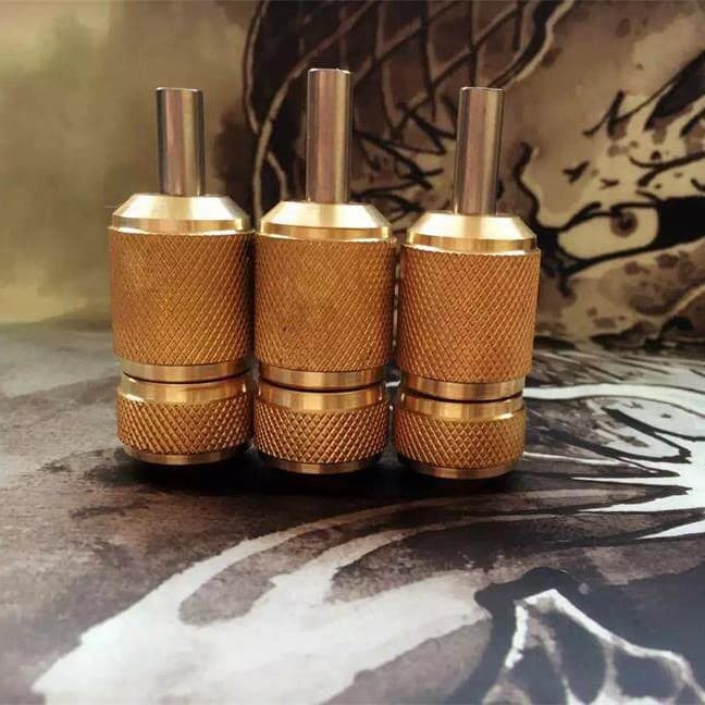 Jiezhi Tattoo Machine Tattoo Handle Pure Copper Handle Factory Direct Sales