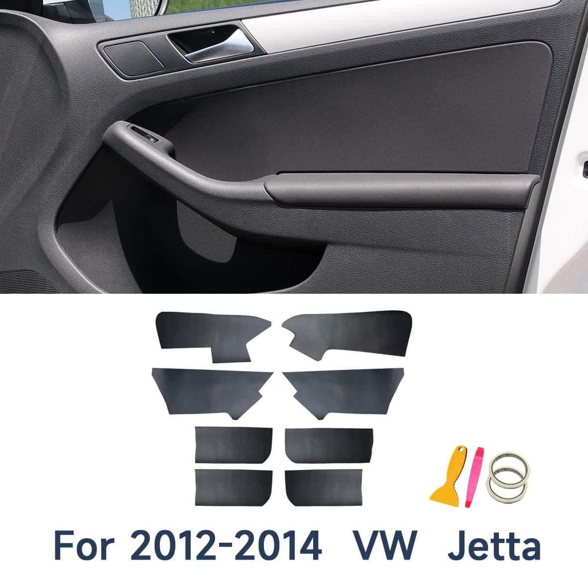 For Volkswagen Sagitar (12-14) Jetta MK6 Car Door Panel Leather Door Armrest Leather Modification Refurbishment Interior
