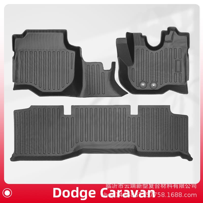 Suitable for Dodge Caravan/Nissan NV350 right-hand drive 3D all-weather material TPE floor mats