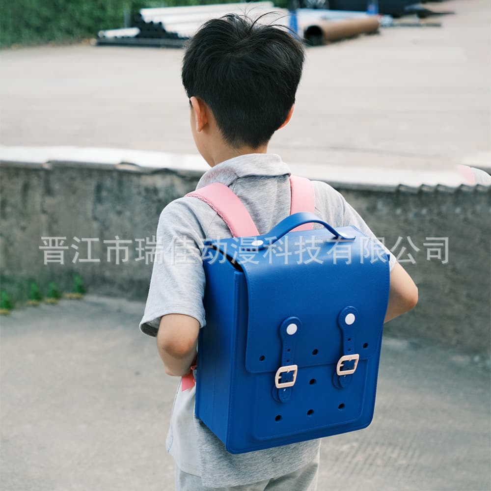 EVA Children's Backpack New Style Casual Lightweight Student Backpack with DIY Accessories Ins Style European and American Student