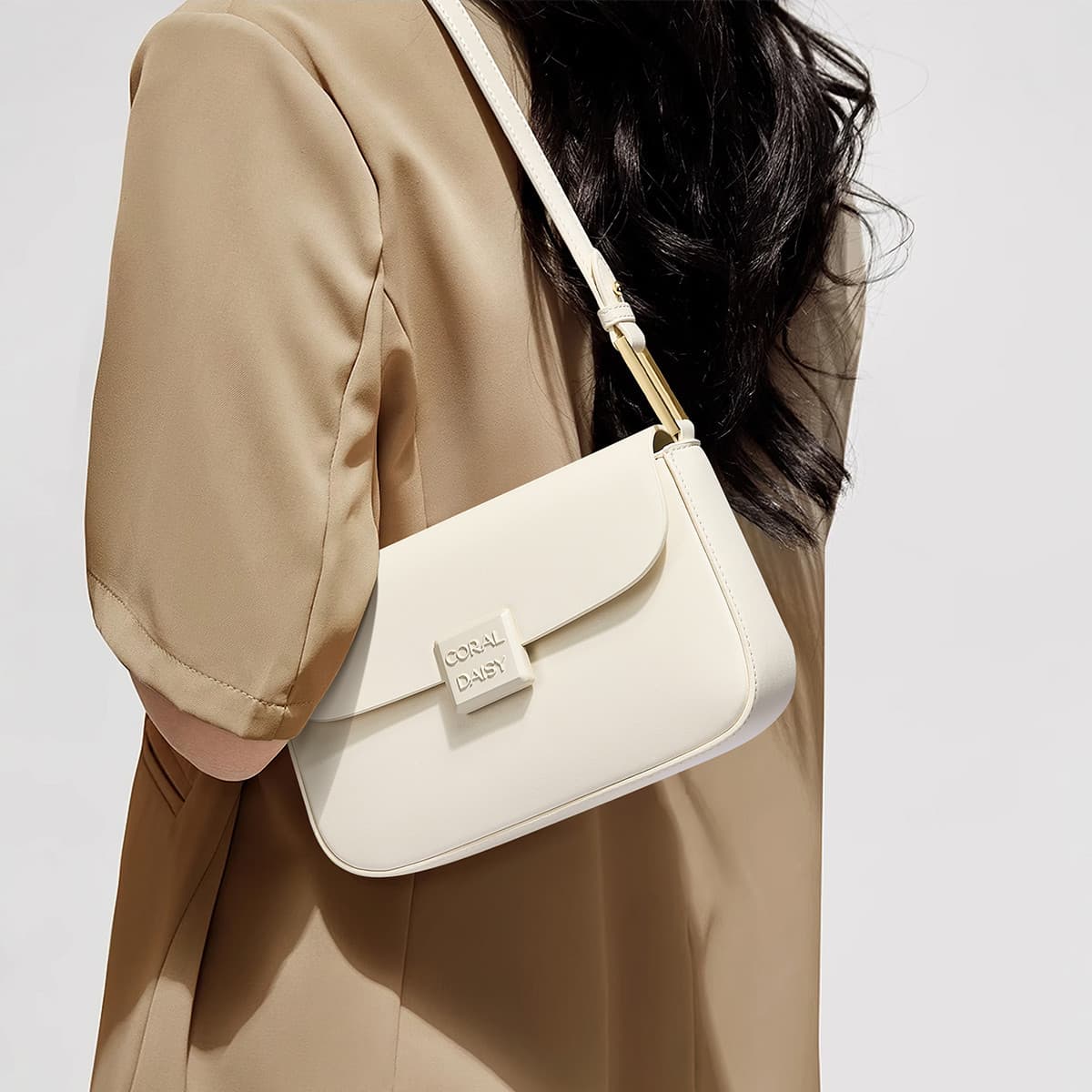 Carodaisy Versatile Crossbody Bag Underarm Bag Premium Texture Handbag Shoulder Bag Lightweight Small Bag Women's Bag
