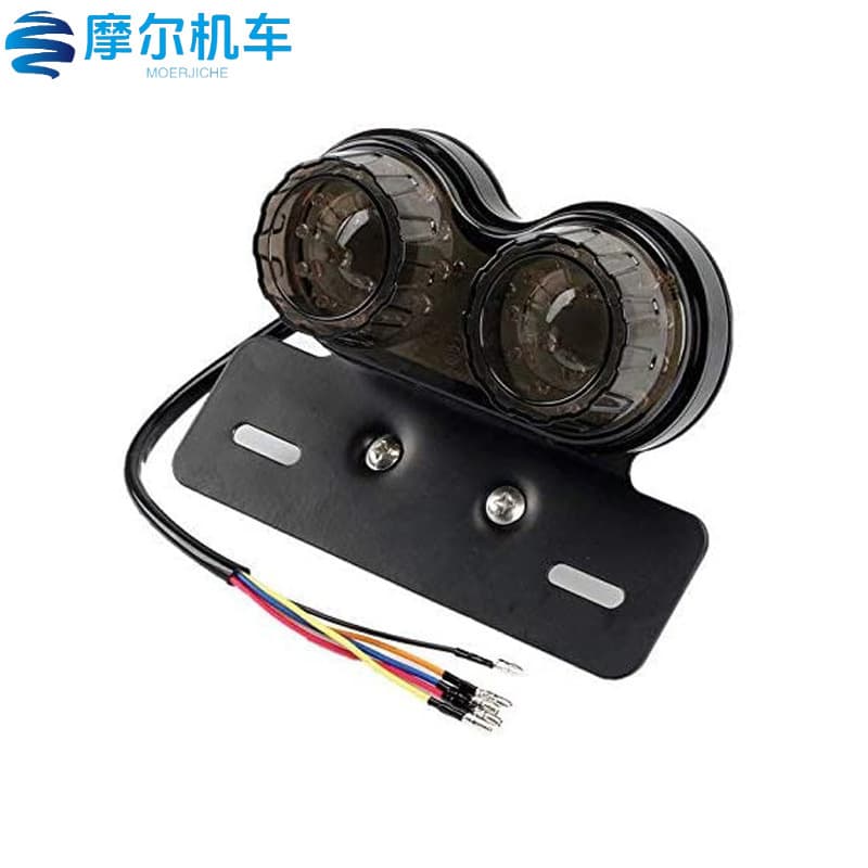 LED Tail Light Brake Light Turn Signal Tail Light Dual Head for Honda Yamaha Suzuki Kawasaki Motorcycles