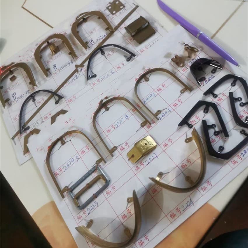 Stamping hardware decorative strip accessories exquisite orchid iron toe design copper-iron combination pointed shoe x13959