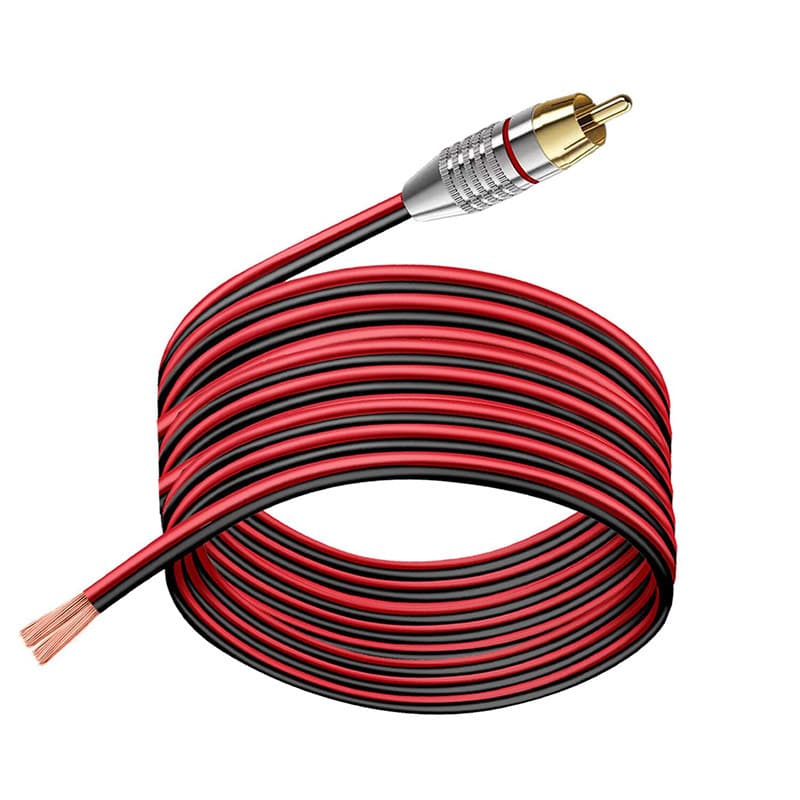 RCA audio cable RCA lotus head audio cable peeled and tinned adapter cable TV audio amplifier video connection cable