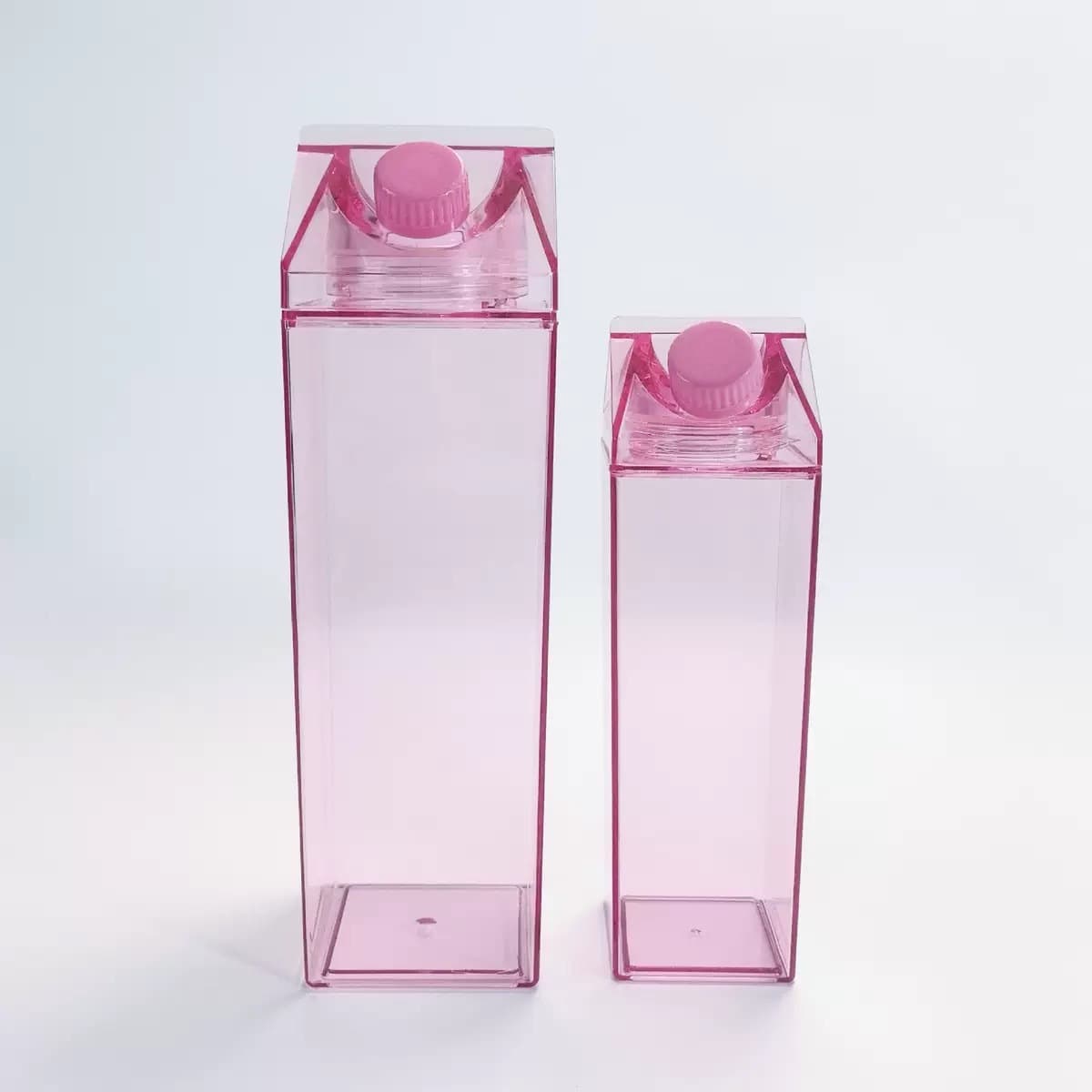 Factory Direct Hot Sale Plastic Cup Creative Square Milk Cup Water Cup Juice Beverage Water Bottle Sports Kettle