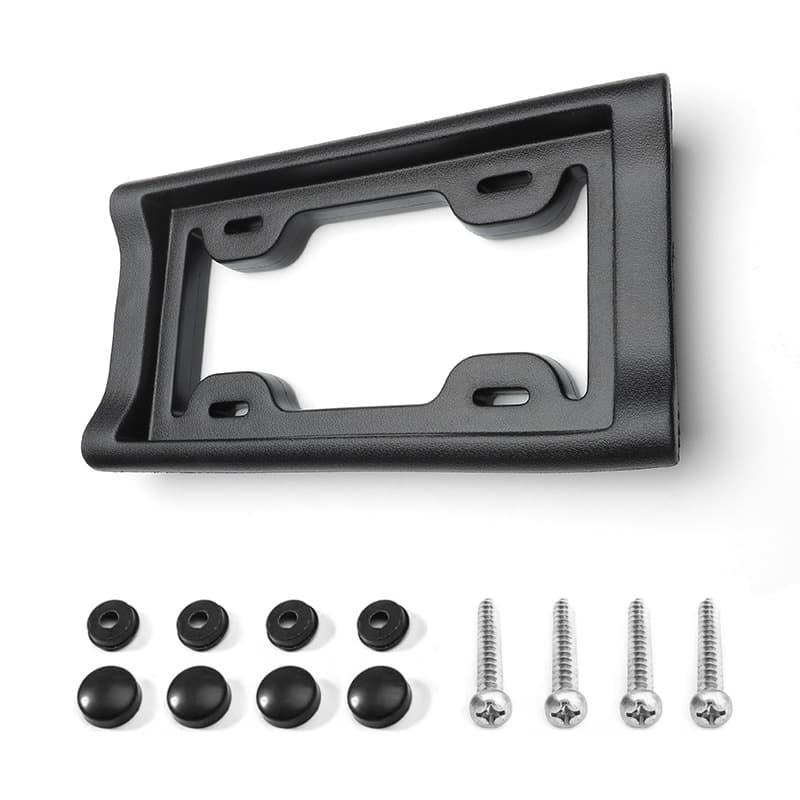 Cross-border US Standard License Plate Frame, American Style License Plate Holder with EVA Anti-Collision Pad, Automotive Accessories