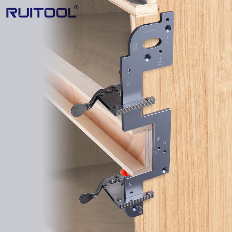 Handle-Free Slotting Die Aluminum Alloy Arc Trimming Grinding Tool Wardrobe Handle Woodworking Slotting Auxiliary Locator