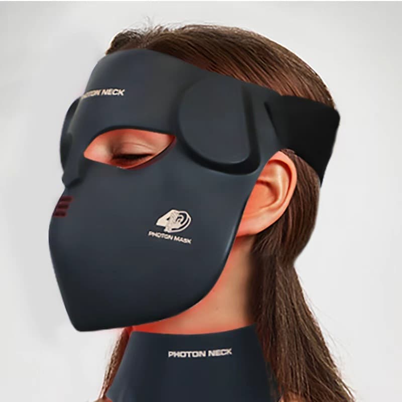 Cross-border Hot-selling Silicone LED Red Light Beauty Mask Photon Skin Rejuvenation Mask Device Light Therapy Facial Beauty Infuser