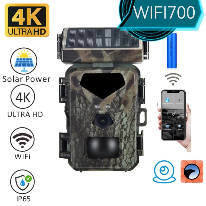 New outdoor hunting camera true 4K 4G mobile APP real-time video MINI700W