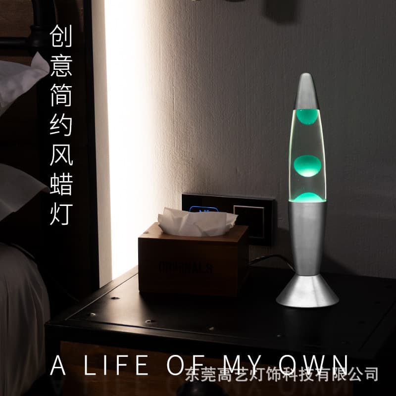 14-inch Creative Night Light Home European American Jellyfish Lava Lamp Lava Onion Lamp Lava Wax Lamp Volcano Lava Lamp