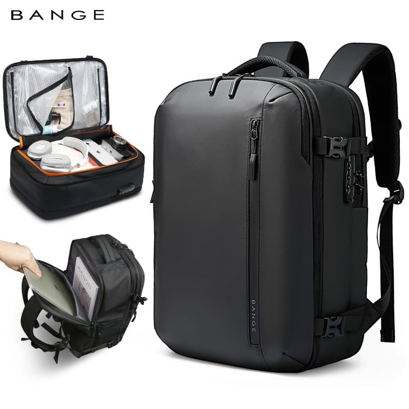 BANGE Travel Backpack for Men and Women, Large Capacity Multi-Functional Luggage Bag, Business Casual Men's Backpack Computer Bag