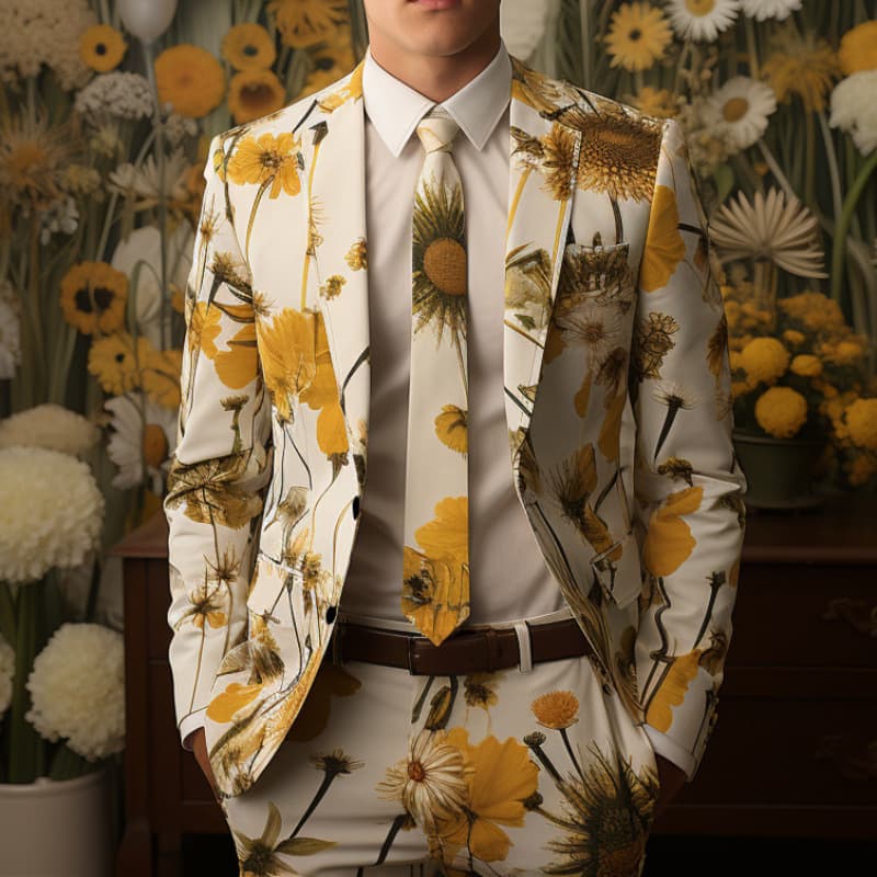 Men's 3D Digital Print Suit for Cosplay Party Stage Nightclub Shiny Cool Performance Blazer