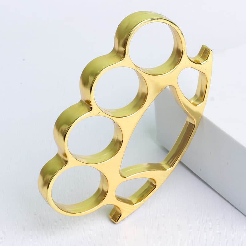 Thickened Knuckle Duster Four-Finger Knuckle Ring Hand Support Car Window Breaker Survival Gear Fiberglass Legal Self-Defense