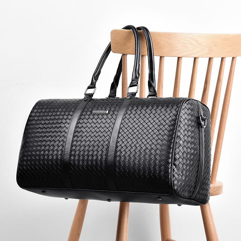 New Arrival Men's Handbags Trendy Fire Large Capacity Travel Bag Printed Woven Gym Bag Shoulder Bag Short Distance Luggage Bag