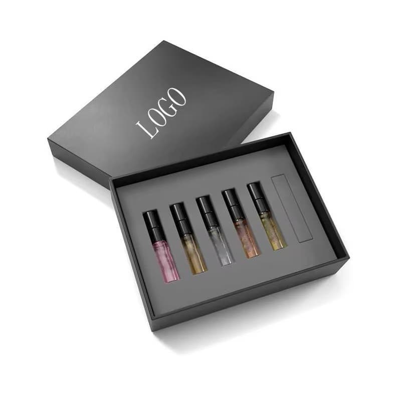 Customized 5ml 15ml Portable Refillable Cosmetic Lip Perfume Carton Packaging Suitable for Glass