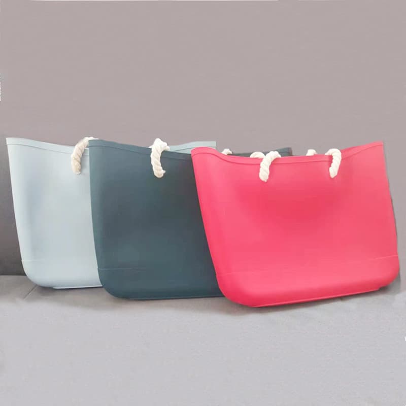 Handbag Export Waterproof Silicone Candy Color Beach Bag Shoulder Mommy Women's Bag Export Travel Bag