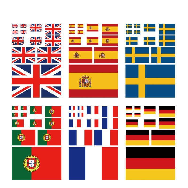 Cross-border Germany, France, Italy, British flag, car body, motorcycle, covering scratches, stickers, car logo