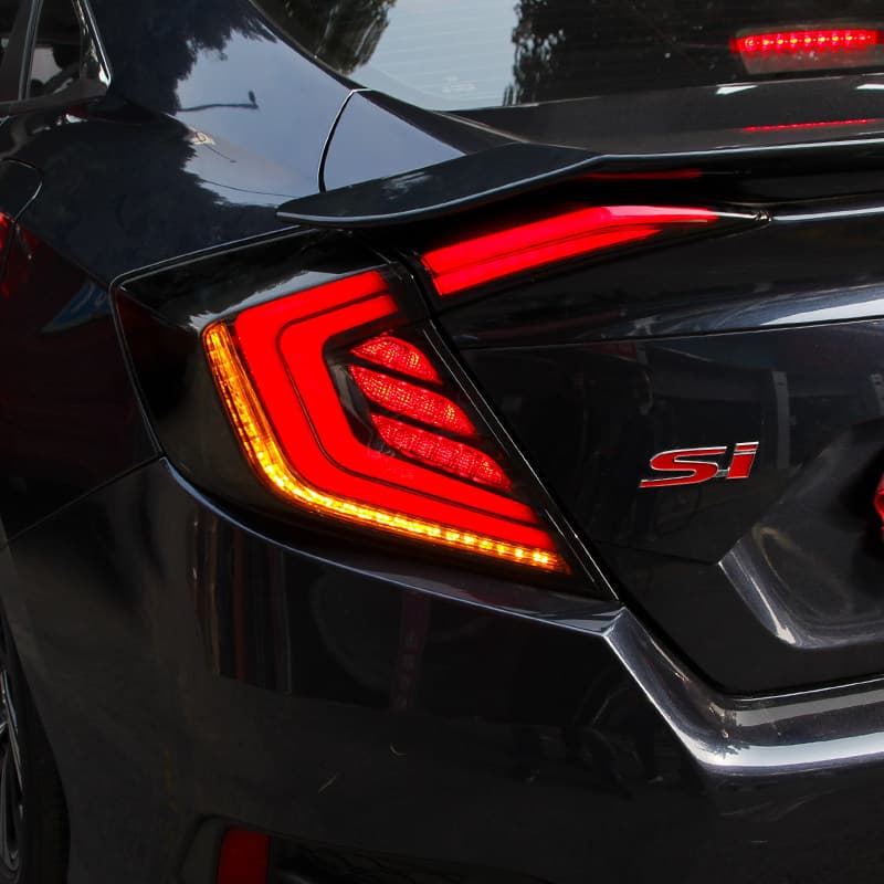 Suitable for 10th generation Civic taillight assembly Civic N1 modified LED scanning running lights brake lights streamer lights