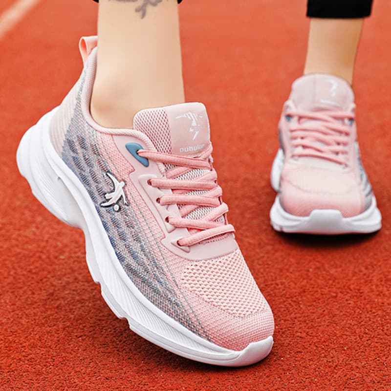 Brand Women's Lightweight Soft Sole Running Shoes Casual Mesh Breathable Travel Sneakers 2026 Summer Breathable
