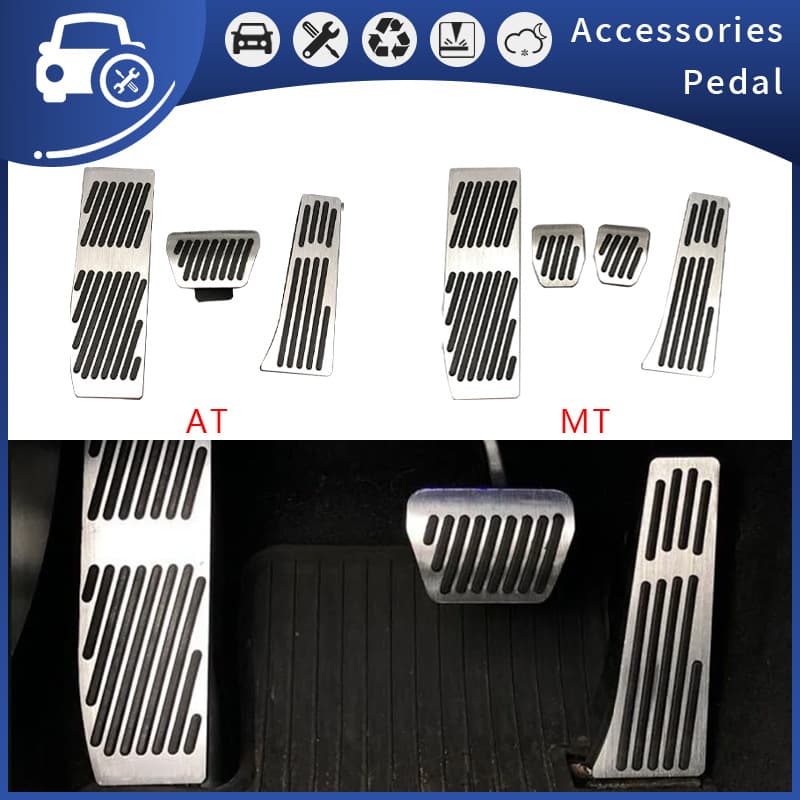 Stainless Steel Pedals Suitable for BMW 1 2 3 4 Series X1 E46 E30 E32 E34 E36 E38 E39 Car Pedals Automotive Accessories