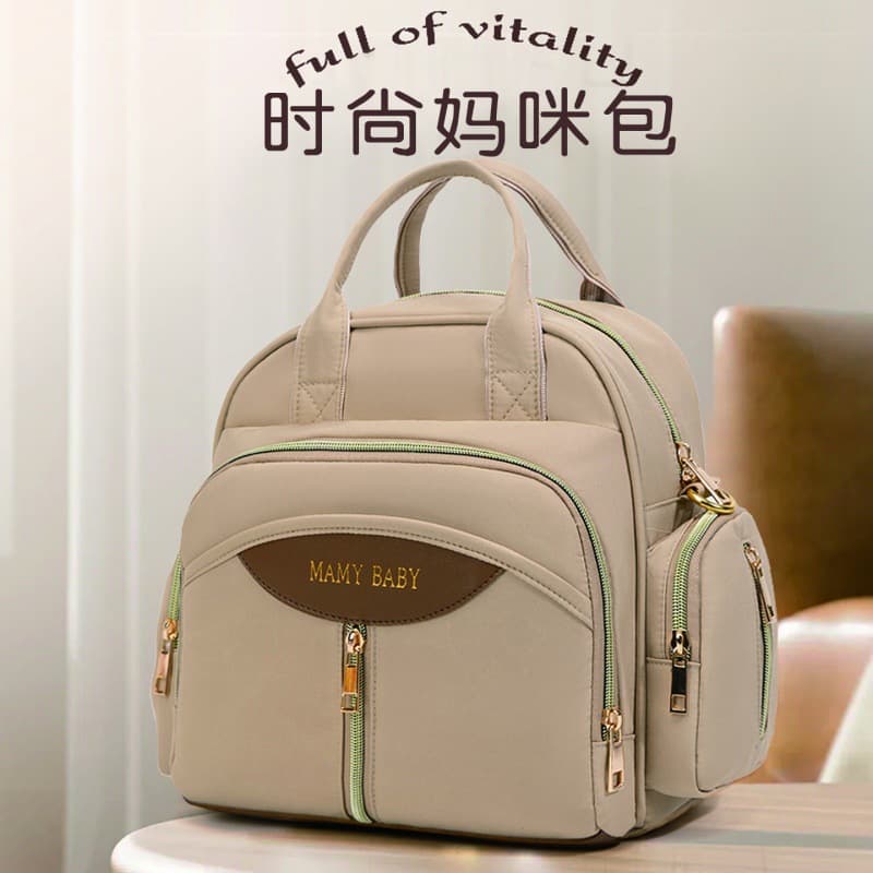 New style mommy bag, fashionable and lightweight, large-capacity backpack for mothers and babies, multifunctional outing and versatile portable backpack