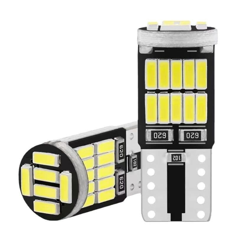 T10 Car LED Position Light 360° High Brightness Reading Light CANBUS Decoding Universal License Plate Light 12V