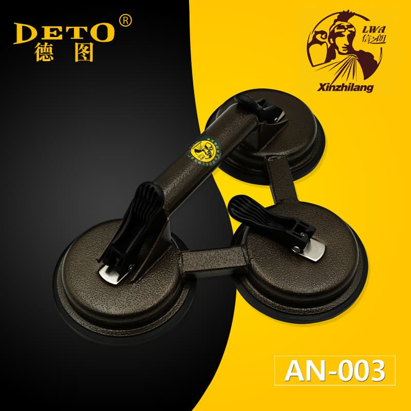 Factory direct sales of three-claw glass suction cups, suitable for handling and lifting smooth items in ceramic tile, glass, and marble curtain walls.