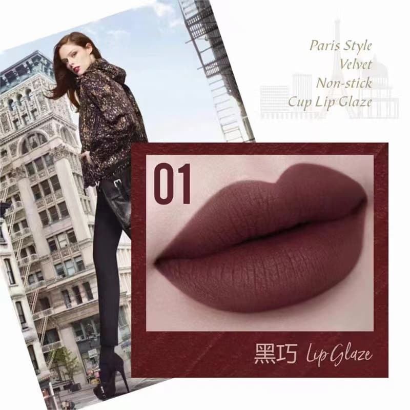 Midora Velvet Matte Lip Mud Lipstick for Women Waterproof Niche Paris Lip Gloss Non-Stick Cup Wholesale Makeup Source