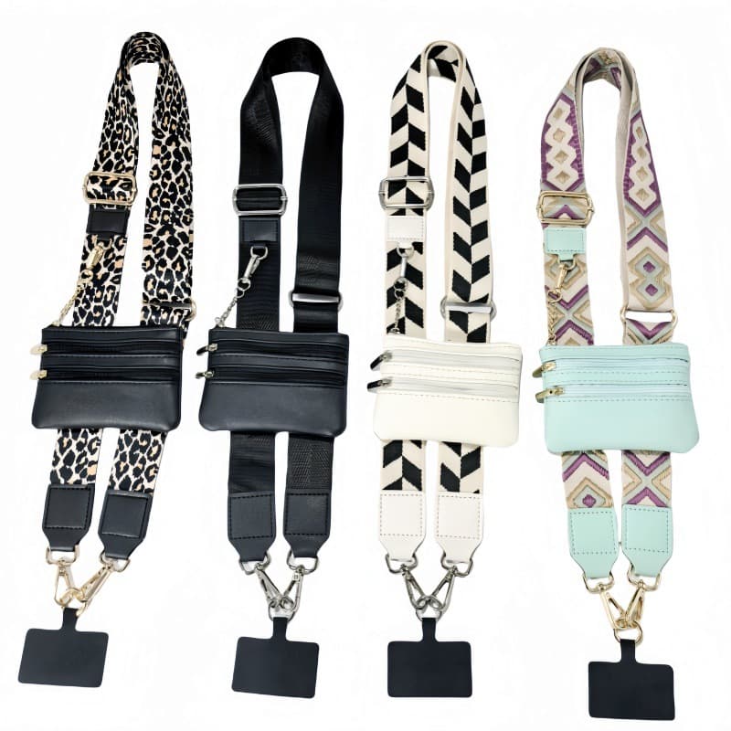 Amazon Hot-Selling Replaceable Detachable Phone Straps with Coin Purse and Lanyard