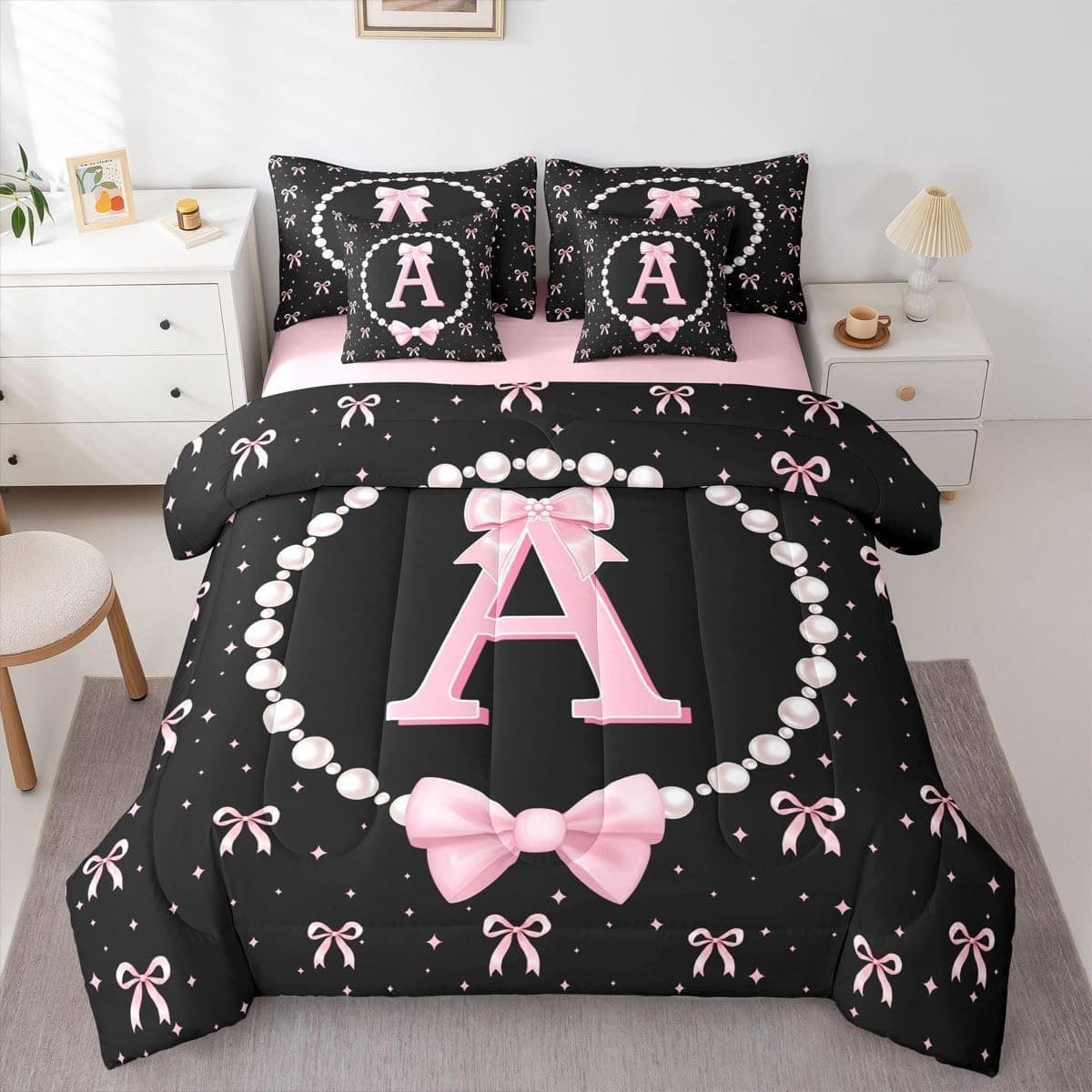 Multiple Styles Butterfly Knot Comfortable Down Alternative Quilted Blanket Amazon Cross-Border Puffy Quilt Set Digital Print Drop Shipping