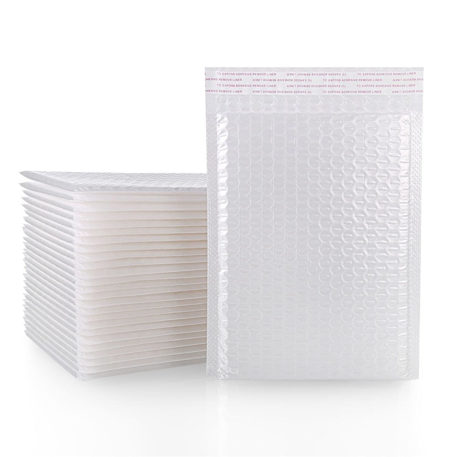 Composite Pearl Film Bubble Bag White Belt Packing Bag Courier Bag Thickened Foam Bag Envelope Bag Shockproof and Pressure Resistant