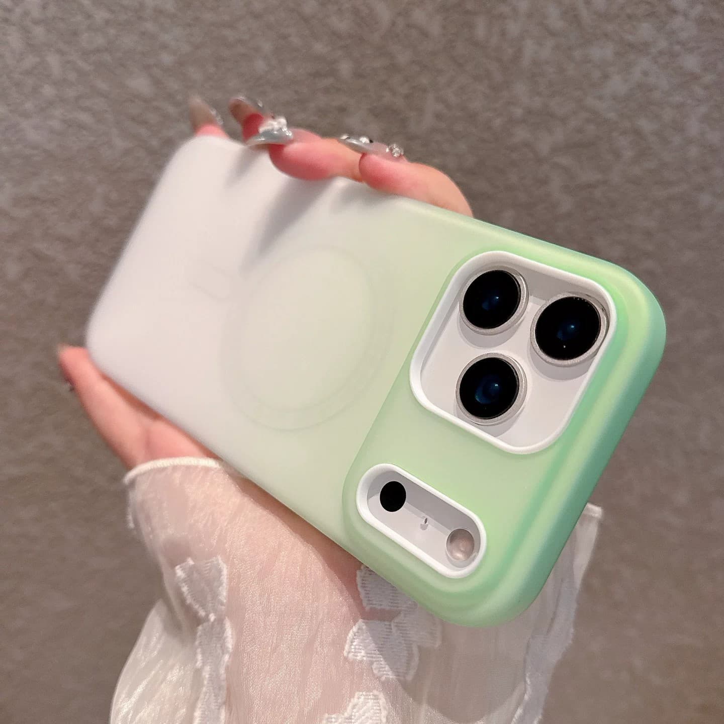 Jelly shell IPhone17Pro gradient fashion TPU suitable for Apple 16Promax15Pro matte couple 14P