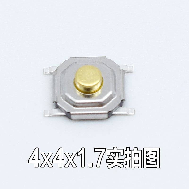 Tactile Switch 4*4*1.5 /1.7 /2.0H Tactile Switch Copper Head Tactile Switch 5.2*5.2*1.5