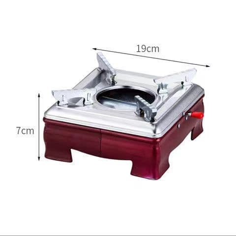 Semi-red Base Square Alcohol Stove Home Small Hot Pot Chinese Alcohol Pot Stand Solid Restaurant Dry Pot Base Wholesale