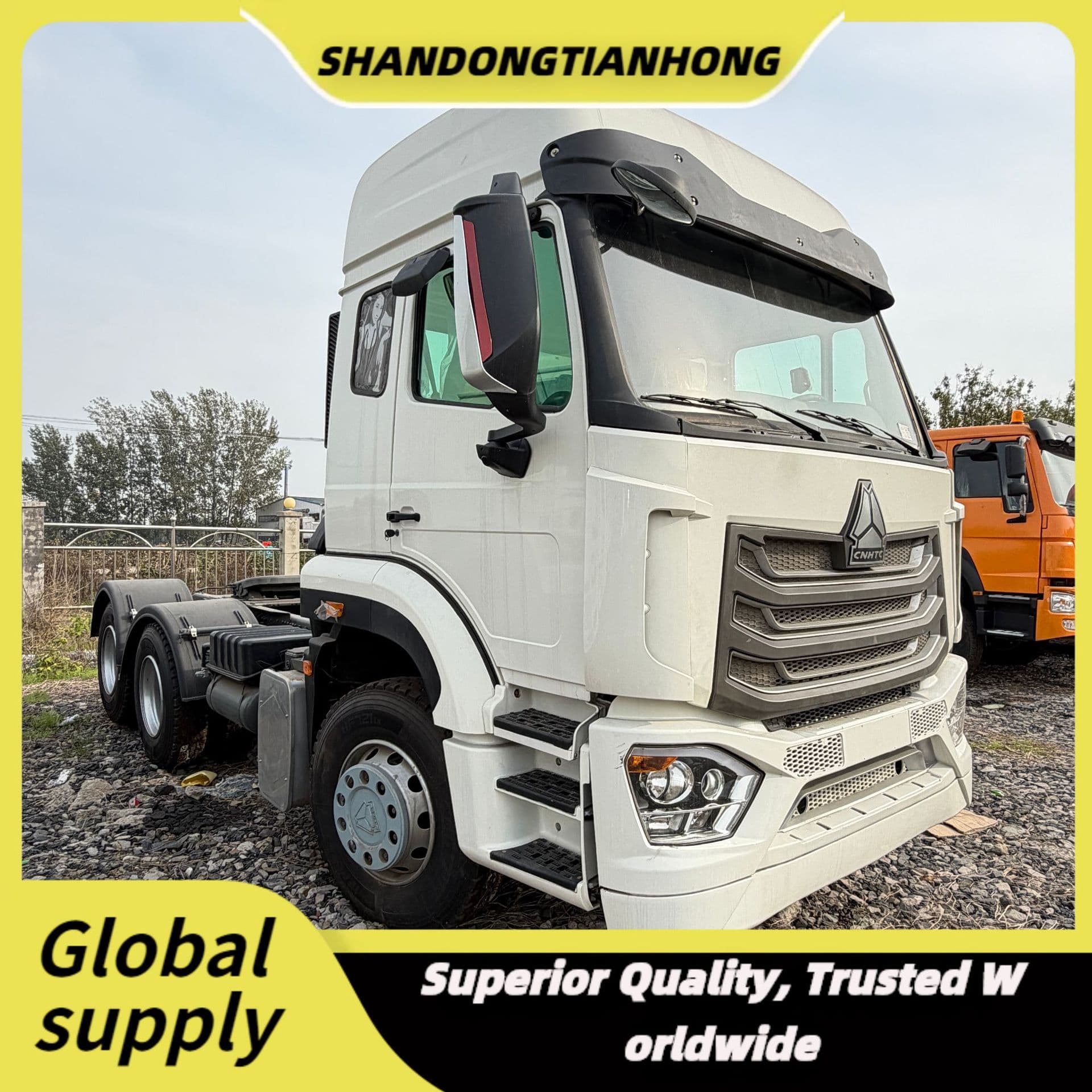 HOWO cross-border export direct sales to Middle East, Central Asia, Africa heavy truck for transporting soil and coal 10-wheel